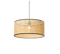 Bamboo Pendant Light - Handmade Rattan Chandelier for Home Décor, Southeast Asian Style Ceiling Fixture for Dining Room or Bedroom