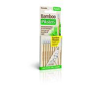 Bamboo Piksters Interdental Brushes | Sizes 00-6 | 8 Pack (8 Pack, Size 3 (Yellow))