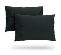 Bamboo Pillowcase Set Cosy House Collection Black Super King