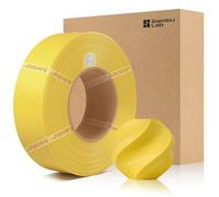 Bamboo PLA Matte Refill Filament 1.75mm 1 KG (2.2lbs) with RFID for Bambu Lab A1/X1/P1 Series 3D Printers,Easy to Print, 3D Printing Filament,No Spool, +/- 0.03mm (Lemon Yellow 11400)