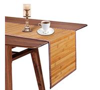 Bamboo Placemats and Table Runners for Dining Table, Table Runners 72 Inches Long, Placemats Set of 4 for Kitchen Table, Farmhouse Style Kitchen Table Runner (Original)