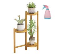 Bamboo Plant Stand Indoor Outdoor Flower Shelf Succulent Rack for Balcony Garden Home Decor