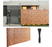 Bamboo Privacy Fence for PatioDecorative Outdoor Screen for Privacy Protection1.85 x 2m Garden Bamboo BarrierIdeal for Decks and Yards