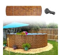 Bamboo Privacy Fence Screen 50180cm Wide 140x800cm Garden PrivacyOutdoor Bamboo Canopy Cover for Gazebo Balcony Patio and RailingNatural Shade Solution