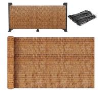 Bamboo Privacy Fence Screen for Outdoor Use Garden Balcony Patio - Natural Eco-Friendly Privacy Solution Decorative and Privacy BER