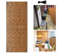 Bamboo Privacy Screen Canna Bambù Mat for Balcony Solar Protection Outdoor Fence 80x100cm (2.6x3.3FT) Natural Bamboo Shade Garden Decor EcoFriendly Barrier