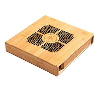 Bamboo Puerh Tea Cake Box with Drawer, Pu Erh Tea Storage Organizer for Pu Erh Tea Lover to Holder and Storage B-P-H-1 (1 Drawer)