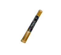 Bamboo Rain Stick in Brown - Hand Painted & Handmade Musical Instrument - 20 cm