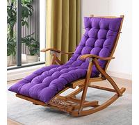 Bamboo Rocking Chair Foldable Multifunctional Lounge Chair for Adults Indoor/Outdoor Relaxation Seat Portable Leisure Furniture for Home and Garden