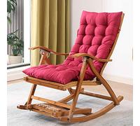 Bamboo Rocking Chair - Foldable Outdoor/Indoor Lounge Chair for Adults Multifunctional Relaxation Seating Perfect for Leisure & Comfort