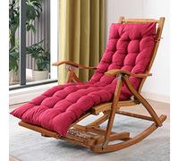 Bamboo Rocking Chair - Foldable Outdoor & Indoor Multifunctional Lounge Chair for Adults - Comfortable Relaxation Seat for Leisure Time