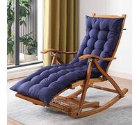 Bamboo Rocking Chair - Multifunctional Folding Lounge Chair for Adults Indoor/Outdoor Relaxation Seat Stylish and Comfortable Design for Leisure Time