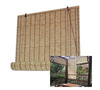 Bamboo Roll es Light Filtering ain Side Pulls Handwoven Waterproof Bamboos for Breathable Roll es 130x210cm/51x83in