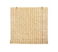Bamboo Roll-up 70% Anti-UV Natural Bamboo Blinds, Hand-Woven Exterior Roller Shade Straw Curtain Sunshade With Lifter, Wide 40 50 60 70 90 100 110 120 130 140 150 160cm, for Outdoor Indoor, Cordless