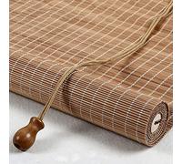 Bamboo Roller Blind Blackout Roller Blinds Curtains Privacy Drape Protection Roman Window Blind Sun Shade Shutter,Door Curtain,for windows and doors,balcony,Patio,Porche (120 x 180 cm)