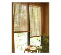 Bamboo Roller Blind,Light Filtering Roman Blinds,Thermal Blackout Window Roller Shades Blind,Bamboo Curtain for Balcony,Partition Blind Sun Shade,for Doors/Windows,W175xH300cm/W68.89xH118.11in