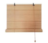 Bamboo Roller Blinds for Gazebo 45-175cm Wide Roll up Shades for Windows Sunscreen Outdoor Bamboo Blinds with Lift Hand Weave Privacy Screen Custom Easy Installation for Terrace Garden Kitchen Patio