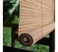 Bamboo Roller Blinds Natural Bamboo Blinds for Outdoor Patio Privacy Protection Bamboo Shades for Windows Handwoven Vintage Decoration Easy to Hang for Terrace Garden Indoor Outdoor Sunshade (Size :