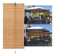 Bamboo Roller Blinds Wooden Venetian Shades for Outdoor Privacy Breathable Light Blocking Ideal for Comfortable Cool Spaces Stylish Bamboo Window Treatments