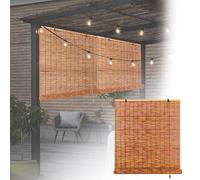 Bamboo Roller ShadesUVResistant Outdoor Sun Protection Curtains for Terrace & GardenAvailable in Various Sizes (50155 cm) Stylish & Durable Blinds