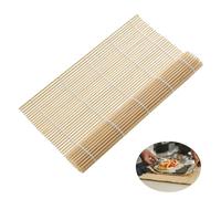 Bamboo Rolling Mat for Sushi, Japanese Maki Maker Tool, Wooden Home Kitchen Mould for DIY Sushi, 24 x 24cm