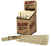 Bamboo Rolling Mat, Full Box of 24 Raw Rolling Mat for Making Cigarettes with Rolling Papers King Size, Beginner Roller Set Mats, Rolling Machine