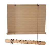 Bamboo Roman Shades For Windows 45 50 60 80 100 110 120 130 140 150 160cm Width Roll Up Blinds Natural Bamboo Roller Blinds Privacy/Breathable Bamboo Blinds With Lift For Patio Pergola