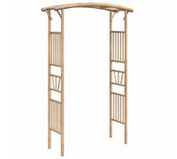 Bamboo Rose Arch 118 x 40 x 187 cm Freestanding Garden Arch with Trellis for Climbing Plants such as Rose Clematis Ivy Vine Pergola Trellis for Patio Balcony Entrance Area