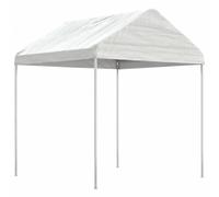 vidaXL Gazebo Outdoor Canopy Marquee Garden Gazebo with Roof White Polyethylene