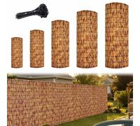 Bamboo Screening 1.8mx300cm 1mx4m 1.2mx4m 1.5mx4m 1.8mx4m 1mx6m Natural Bamboo Fence Roll Garden Privacy Fencing Wall Hand-Woven Sun Shade for Balcony Or As Sight Protection(Carbonized,150x200cm)