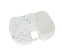 Bamboo Seat Cushion Pillow for Office Chair - Memory Foam Pad for Tailbone, Sciatica, Lower Back Pain Relief, Ergonomic and Non-Slip, Machine Washable Cover (Pack of 1)