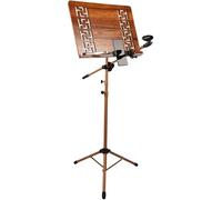 Bamboo Sheet Music stand, Music stands for sheet music, Portable lectern stand, Height adjustable 39.4 in - 51.2 in, Music stand foldable For guitar violin ukulele playing and reading, (G(80-180CM))
