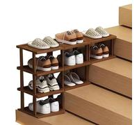 Bamboo Shoe Rack 4+3+2 Tier Stair Step Storage nizer DIY Open Shoe Cabinet for Entryway Hallway and Closet - Stylish Shoe Storage Solution