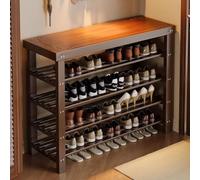 Bamboo Shoe Rack Bench - 3 4 5 Tier Wooden Storage nizer Waterproof & Space Saving Entryway Furniture Perfect for Hallway Living Room Bedroom