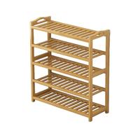 Bamboo Shoe Rack for Entryway, Narrow 5-Tier Storage Shelf for Shoes, Ideal for Apartments, Bedrooms, and Hallways, Indoor nizer (70cm)