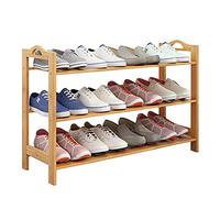 Bamboo Shoe Rack Large Capacity Closet Storage Space Saving Design Easy Assembly 25 x 80 x 47 cm (10 x 31 x 19 inches) Ideal for Home & Entryway
