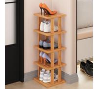 Bamboo Shoe Rack, Space-Saving Shoe Organizer for Small Spaces, Stackable DIY Shoe Shelf for Closet, Entryway, Hallway, Modern Wood Design, Etare Chaussure Bois