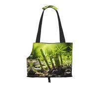 Bamboo Shoot Printed pet Shoulder Bag, Suitable for Small Dogs and Cats, Shopping and Travel Dual-Purpose Bag