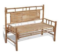 vidaXL Garden Bench 120 cm Bamboo, Brown