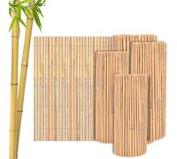 Bamboo Slat Fence 1.5M X 4M Natural Garden Screening Roll For Outdoor Privacy Fencing Decorative Panels And Landscaping Borders