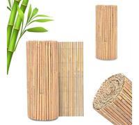 Bamboo Slat Fence Screen Roll| Fence Panels for Outdoor Wind & Sun Protection| Garden Privacy & Protective Screens| Screening Slatted Roll for Garden Outdoor Decorative Fences (1.8 X 3M)