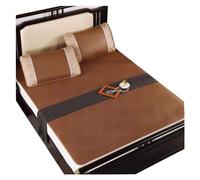Bamboo Sleeping Mat, Foldable Cool Silk-Feel Mattress for Single & Double Beds, Breathable and Refreshing Bedding