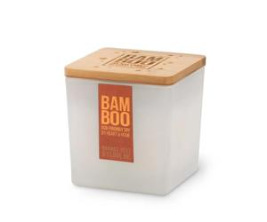 Bamboo Small Candle (Orange Zest and Clove Oil)