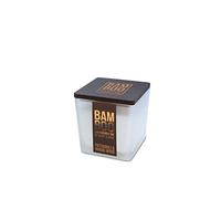 Heart and Home Bamboo Patchouli & Guaiac Wood Small Soy Candle - 20 Hours Burn - Crackling Wick