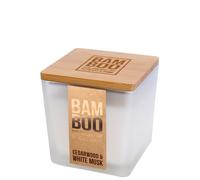 BAMBOO - Small Jar Candle Cedarwood & White Musk 80g for Men and Women