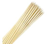 Bamboo Smores Sticks (50 Pcs), Extra Long 17.5" Marshmallow Roasting Sticks for Fire Pit, 5mm Heavy Duty Wooden Skewers for Smore Hot Dog Barbecue Thick Sticks for Campfire Grilling Camping Bonfire