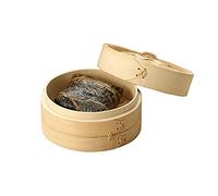 Bamboo Snack Basket, Steam Cooking, Steam Pot Anti-Scald with Handle, Cooking Tools Set Steam Cooker(13.5-Food Steamer with Cover)