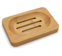 Bamboo Soap Dish - Natural Wooden Soap Holder with Drainage Grooves | Eco-Friendly, Quick-Dry & Durable Soap Tray for Bathroom, Shower, or Kitchen Sink | Anti-Slip, Compact, Sustainable Design