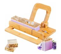 Bamboo Soap Slicer - Wooden Soap Cutter with Multi-Wire for Handmade Loaf Soap & Candles - Ideal Cutting Tool for Crafting and DIY Projects