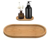 Bamboo Soap Tray, Wooden Soap Dispenser Tray, Bathroom Kitchen Accessories | Dispenser for CounterTop, Wooden Dish & Dispenser Tray, Dresser Jewelry Ring Dish, Cosmetic Holder Bathtub Organizer